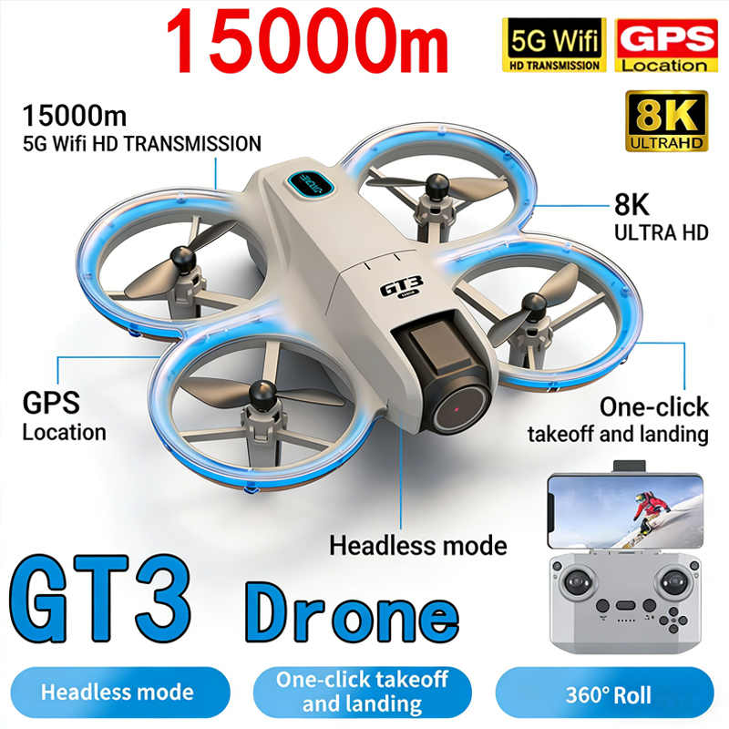Drone Pro Rc Ufo - Novo GT3 MAX Drone 8K HD