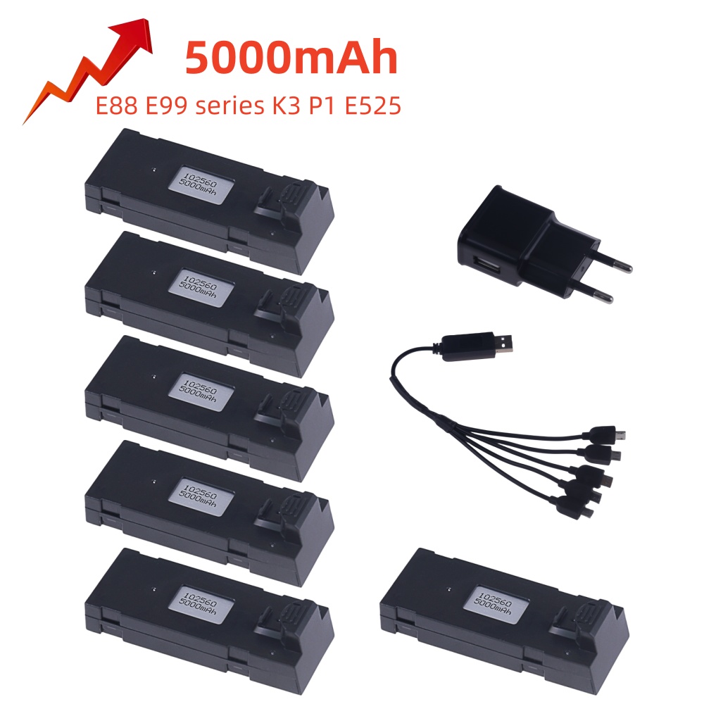 Drone Rc E99 Pro - 3.7v 5000mah rc drone bateria acessório