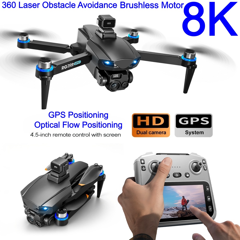 Drone Rc Folding - Novo drone 8k com câmera hd,