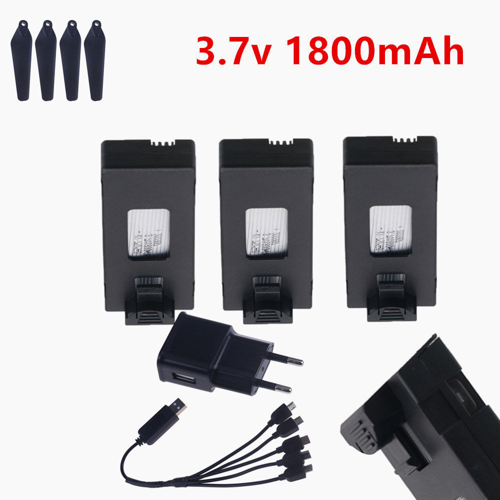 Rc Drone E88 - Bateria recarregável de 3.7V Lipo 1800mAh
