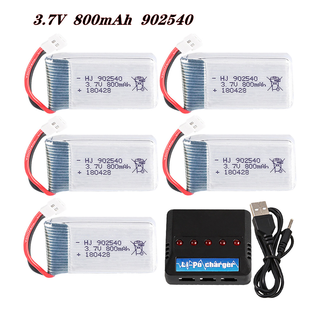 Drone Rc Leading - Bateria lipo 3.7v 800mah 902540 25c
