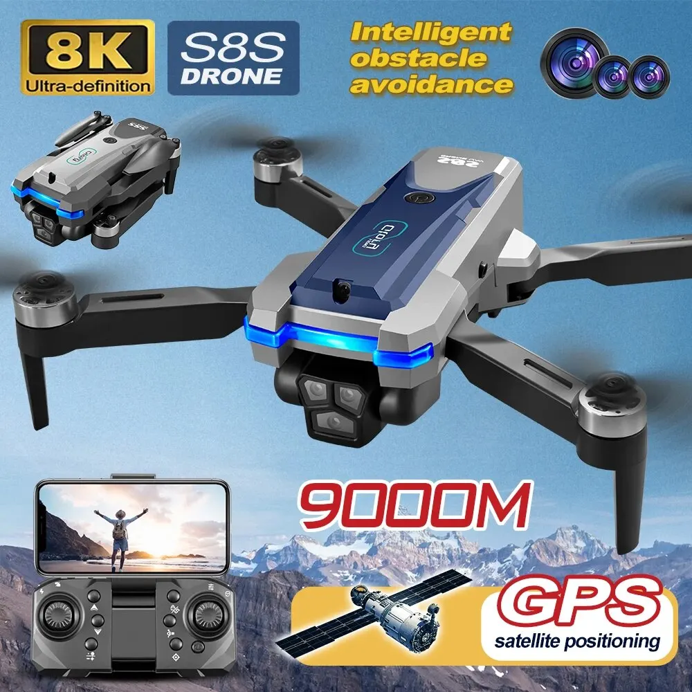 Drone Gps Rc Tt36 - Dobrável RC S8S GPS Drone, 5G