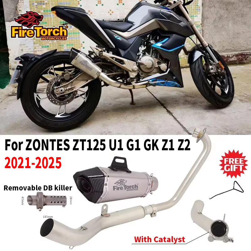 Drone Z1 - Ponteira de Escape Completa para Motocicletas
