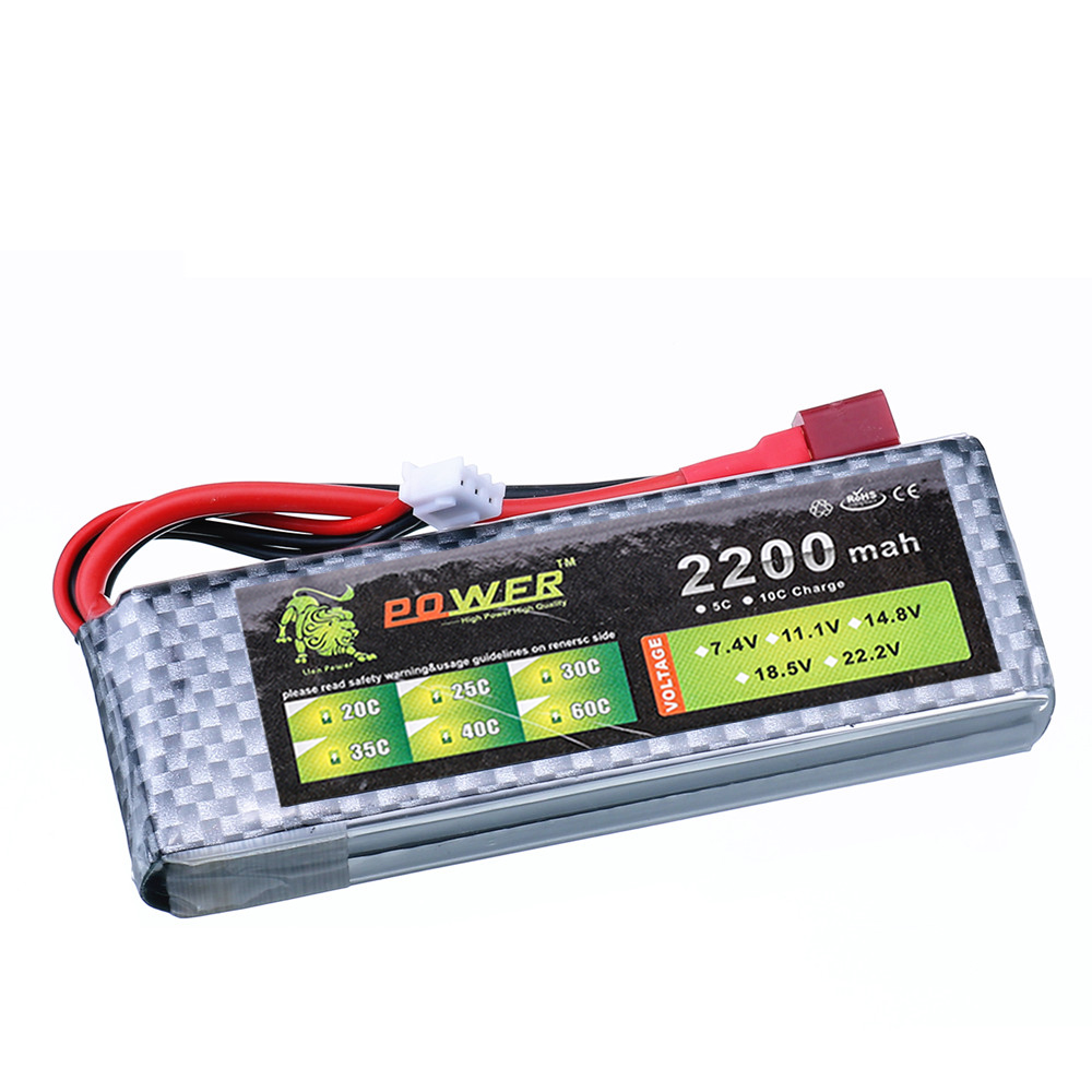 Bateria lipo 7.4v 2200mah 45c  - Drone Rc Boat avaliação e preço