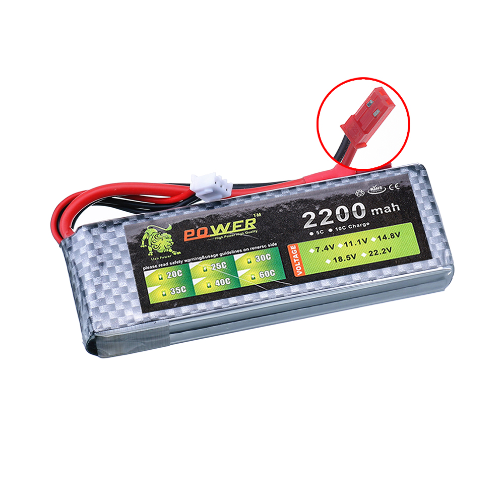 Bateria lipo 7.4v 2200mah 45c  - Drone Rc Boat avaliação e preço