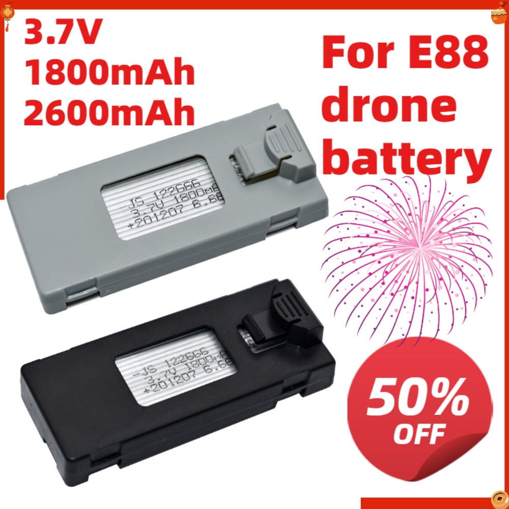 Bateria de 3.7v 1800mAh 2600mA - Rc Drone E88 avaliação e preço