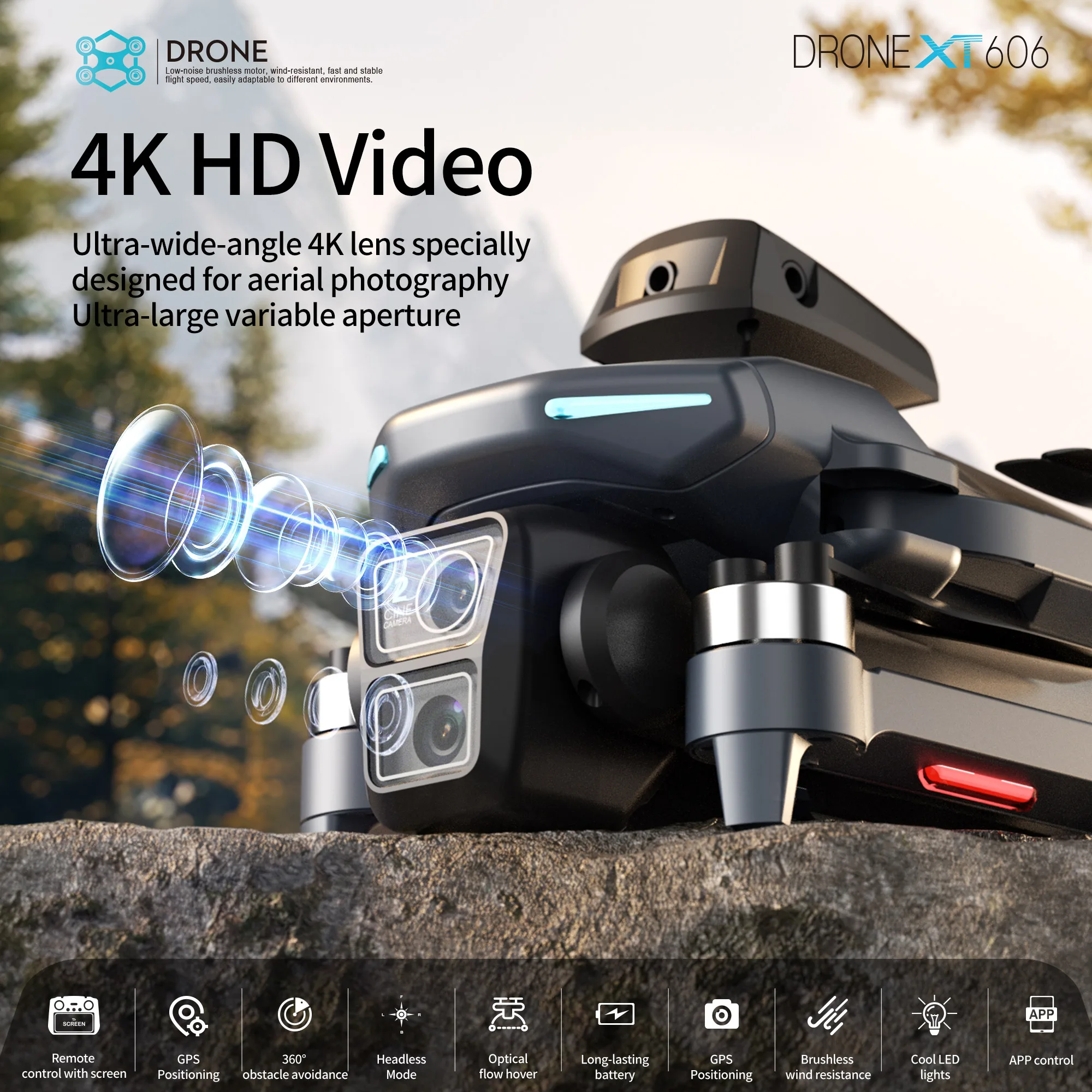 Drone Original XT606 Profissio - Drone Gps Rc Tt36 avaliação e preço