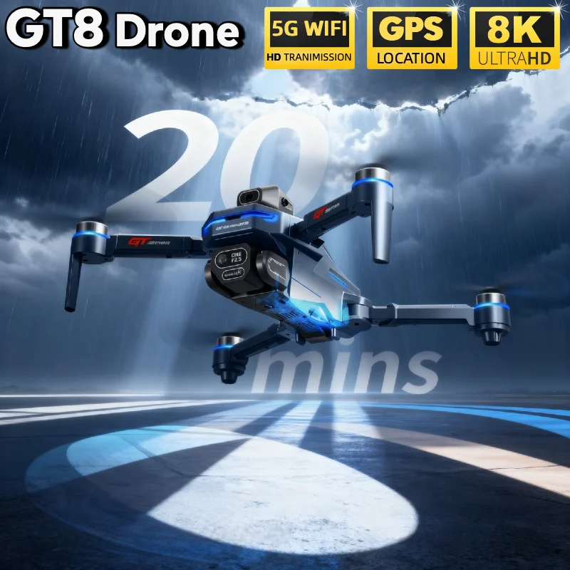 Quente para lsrc gt8 drone 4k  - Drone Gps Rc Tt36 avaliação e preço