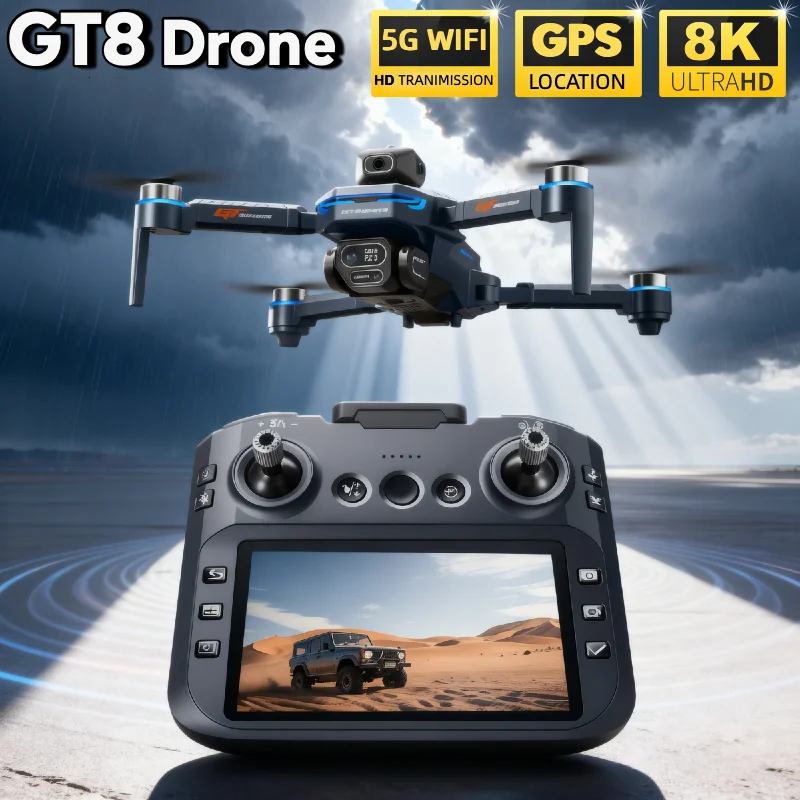 Quente para lsrc gt8 drone 4k  - Drone Gps Rc Tt36 avaliação e preço