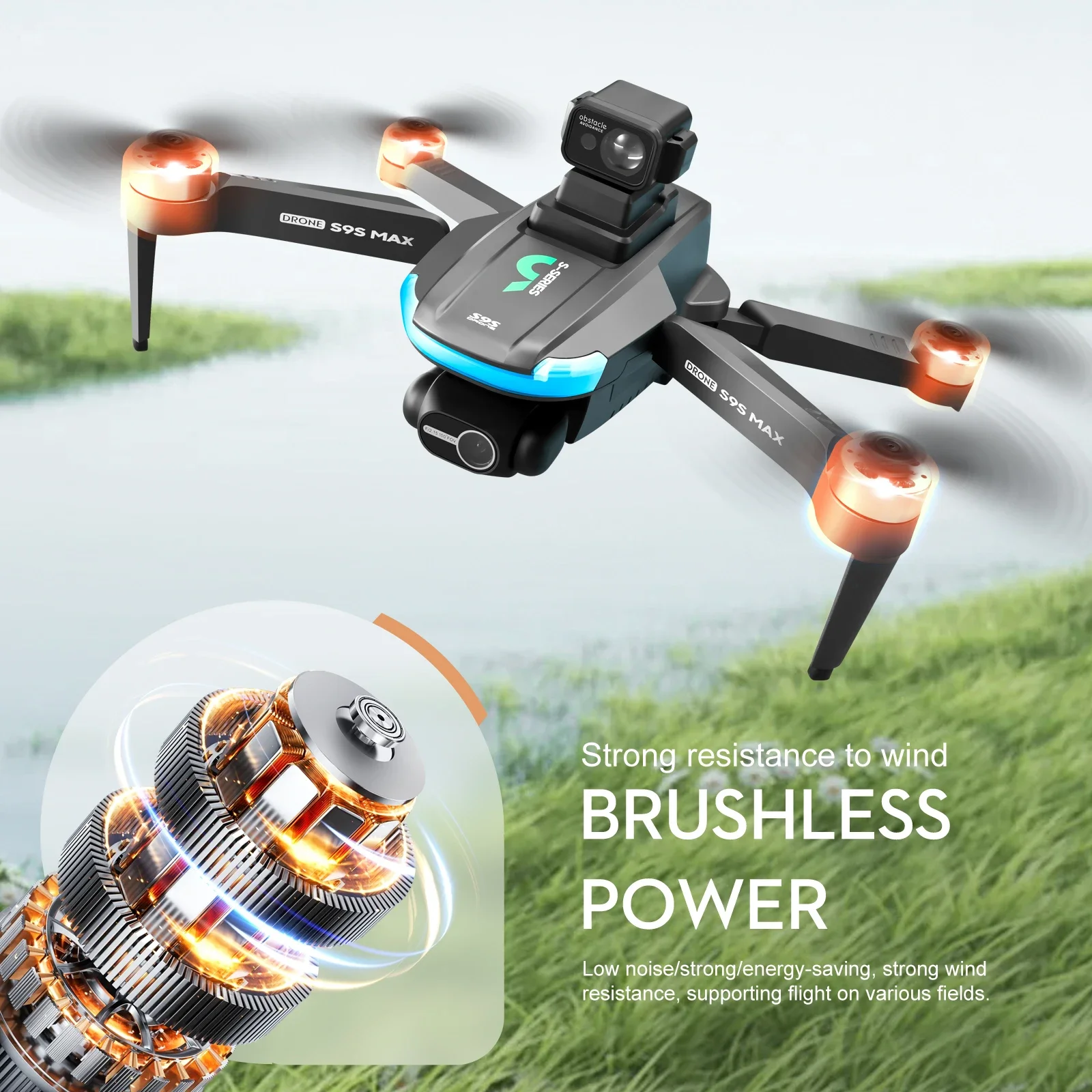 Novo s9s max mini drone 4k 2 e - Drone Gps Rc Tt36 avaliação e preço