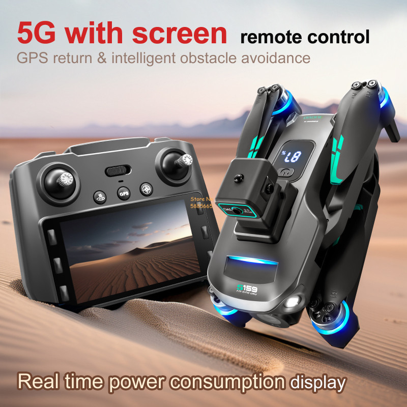 8k câmera dupla 5g wifi fpv co - Drone Gps Rc Tt36 avaliação e preço