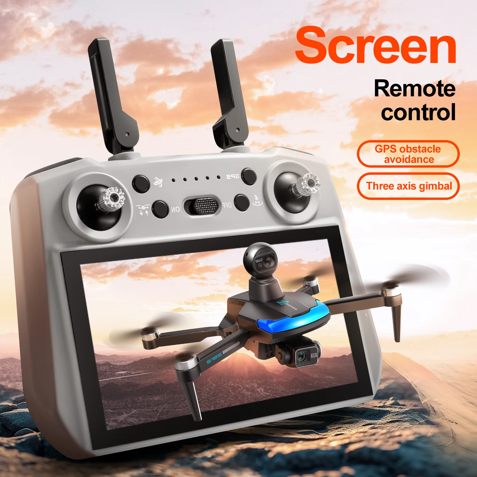 S185 drone profissional 2.7k h - Drone Gps Rc Tt36 avaliação e preço