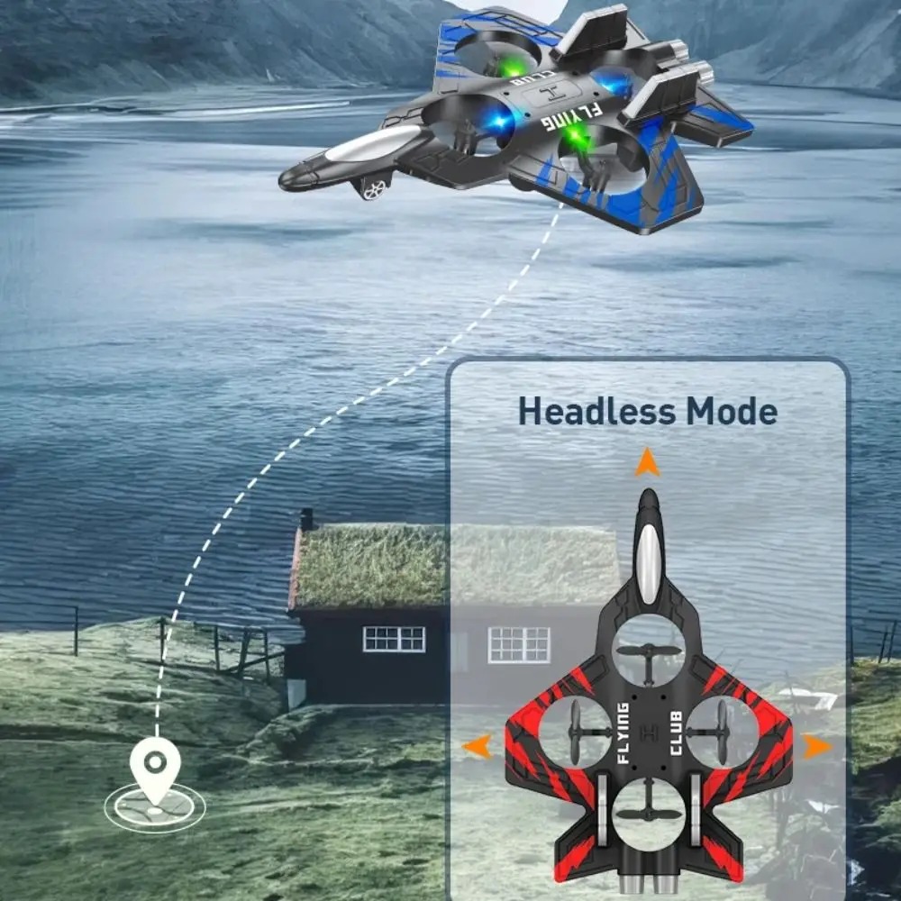 Com luzes planador helicóptero - Drone Rc Fighter Jet avaliação e preço