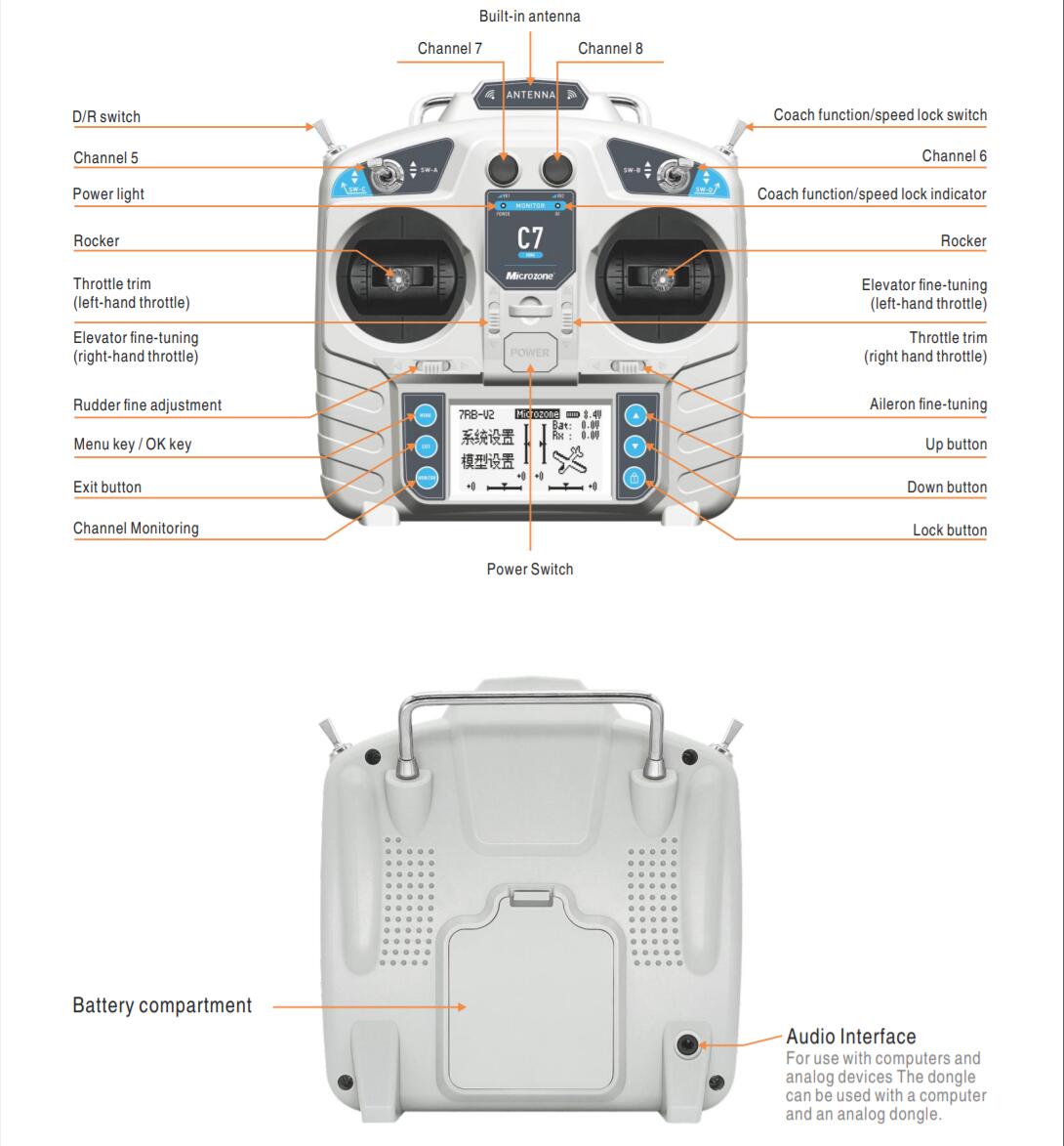 MicroZone MC7 Controlador C7 M - Drone Helicopter Rc avaliação e preço