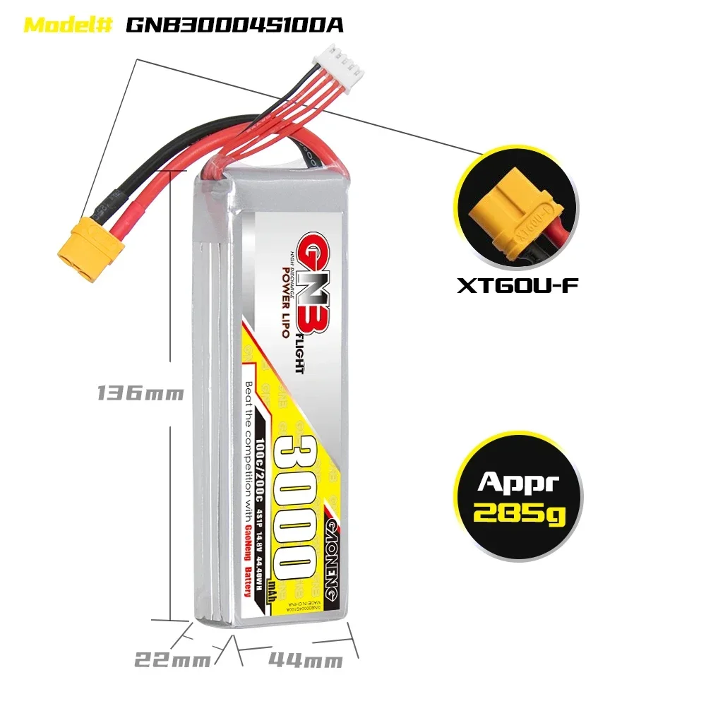 GAONENG GNB 3000mAh 4S 100C 20 - Drone Rc Boat avaliação e preço