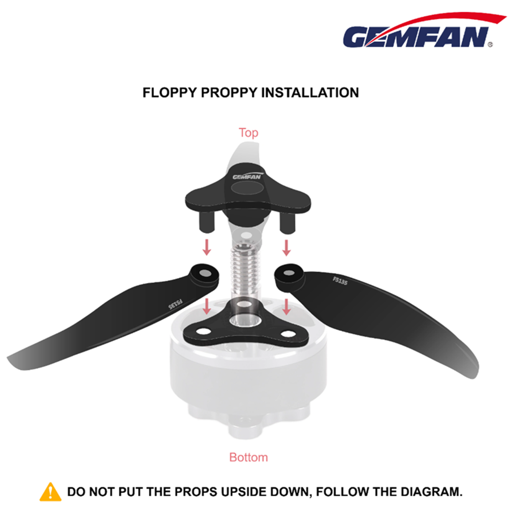 Hélice dobrável 5135 Gemfan FL - Drone Rc Folding avaliação e preço