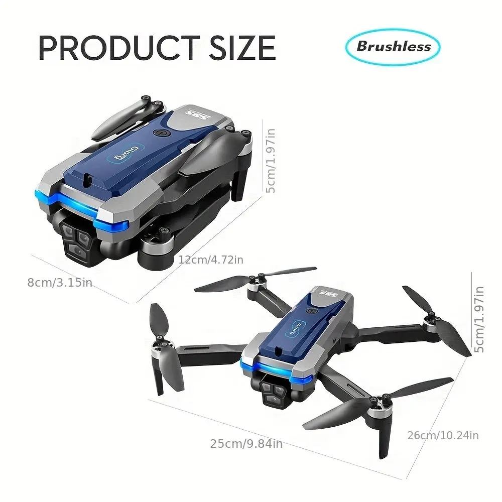 Dobrável RC S8S GPS Drone, 5G  - Drone Gps Rc Tt36 avaliação e preço
